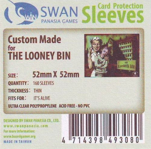 Swan Card Sleeves: 52x52 mm -160 per pack